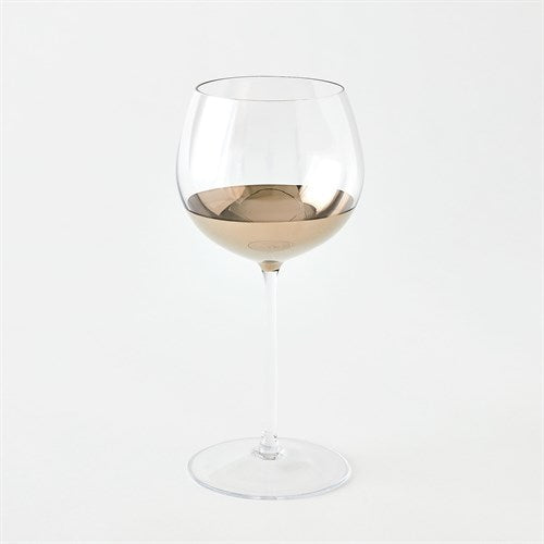 Metallic Orb Wine Glass