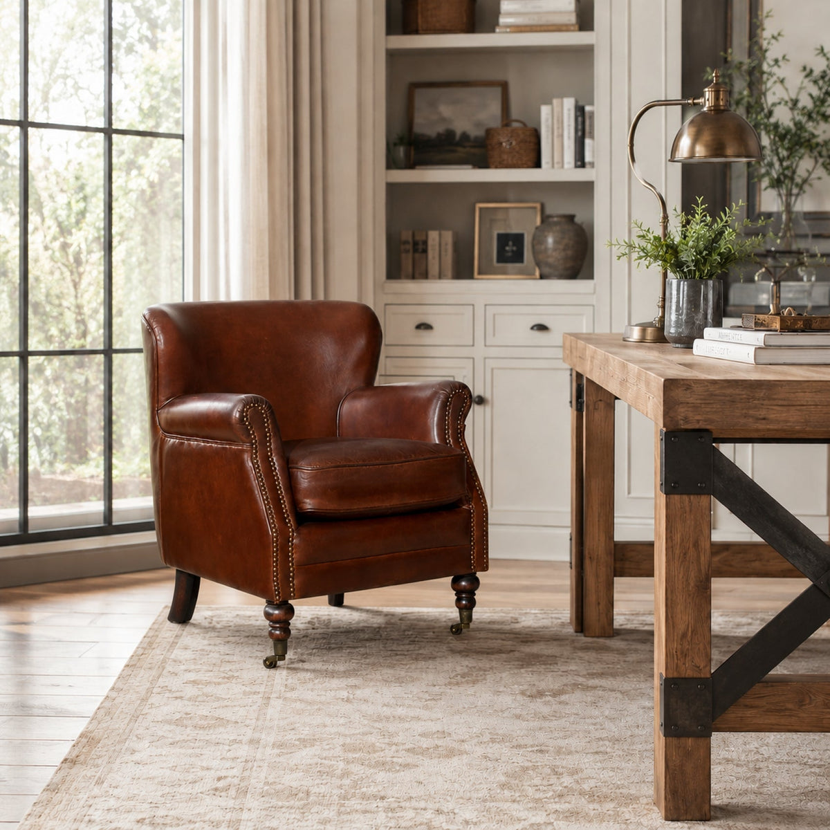 Duluth Full Top Grain Leather Armchair