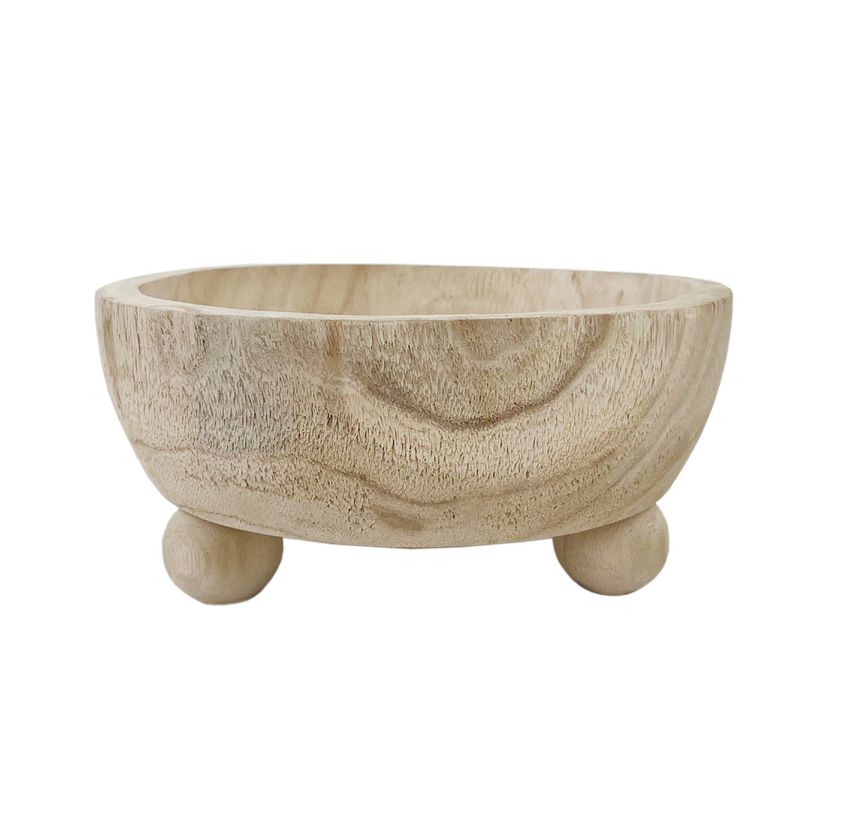 Paulownia Wood Footed Bowl