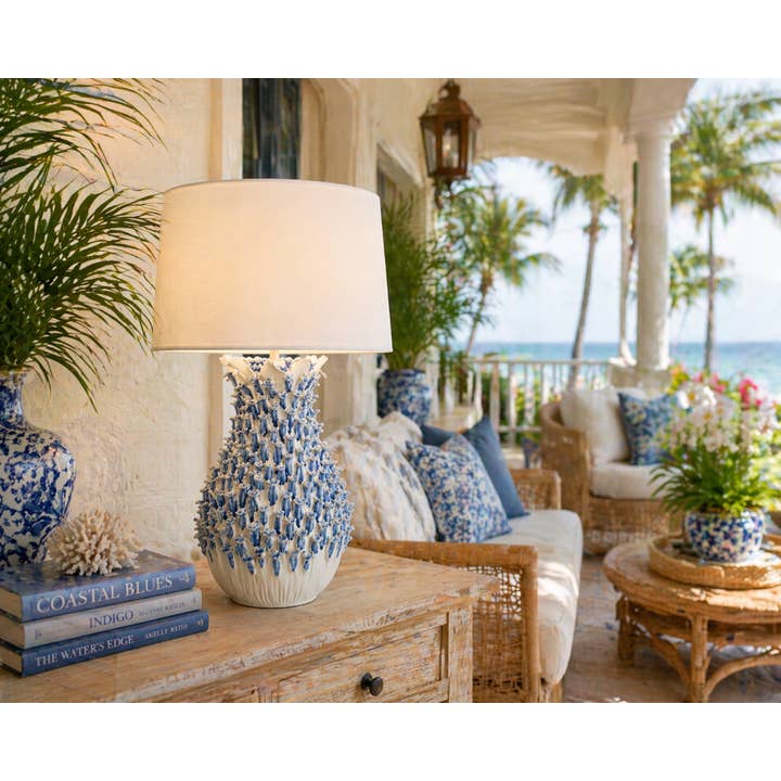 Blue Barnacle Original Ceramic Table Lamp