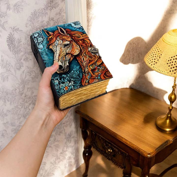 Horse Vintage Cowboy Leather Journal with Lock MNM HANDICRAFTS 17.8 cm