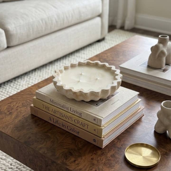 Fluted Candle Bowl Believe 15.2 cm 0.96 kg