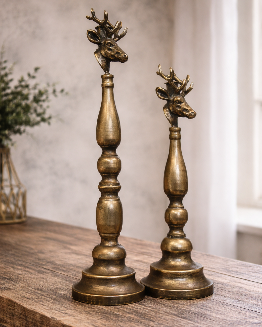 Deer Head Candle Holder