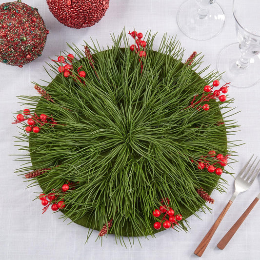 Red Berry Decorative Placemat 14" Round