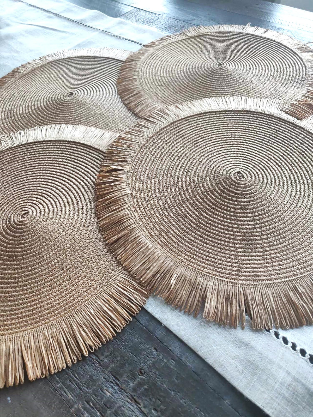 Handwoven Fringe Boho Placemats
