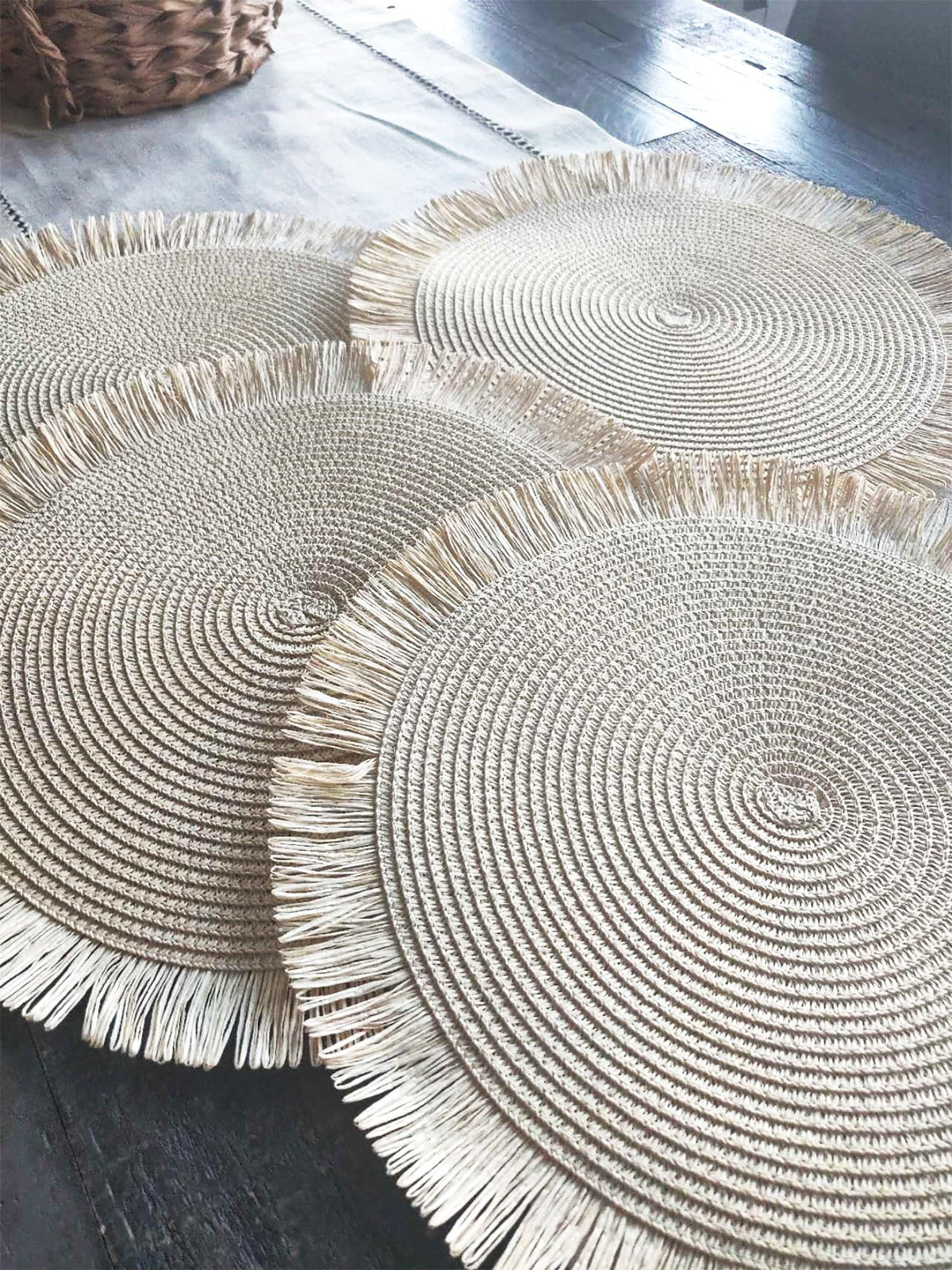 Handwoven Fringe Boho Placemats