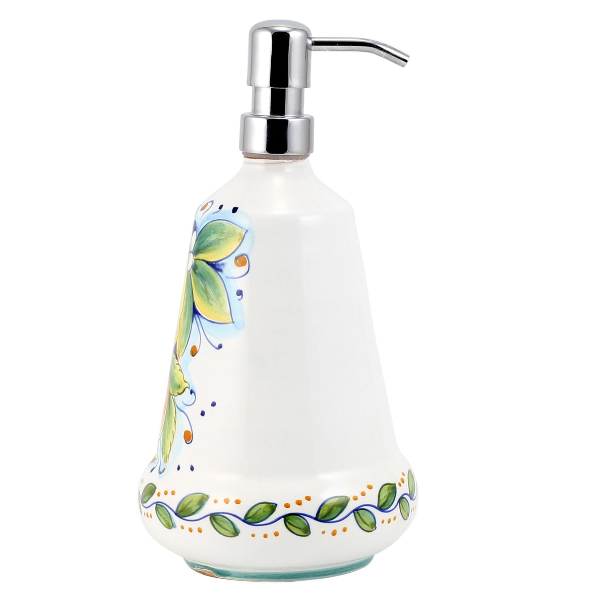 DERUTA FRUTTA: Liquid Soap/Lotion Dispenser with Chrome Pump (Large 26 OZ)