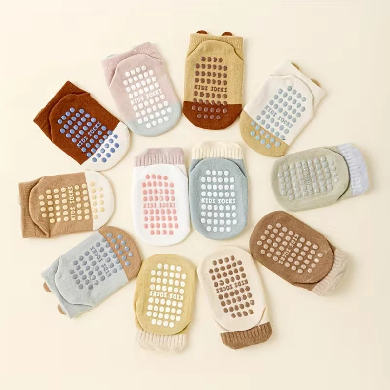 Tiny Treads Non-Slip Animal Socks (0–1 Year)