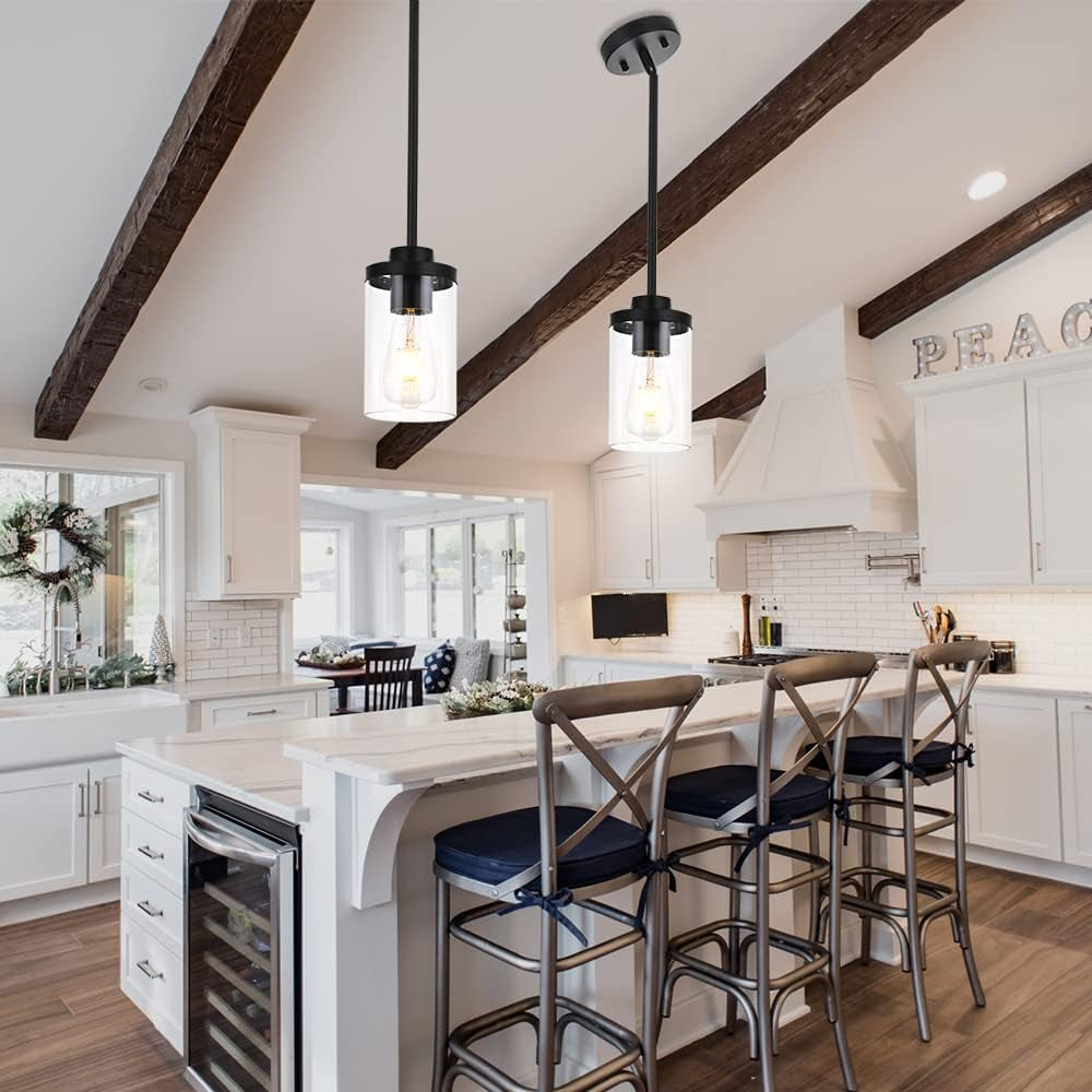 Farmhouse Glass Pendant Light
