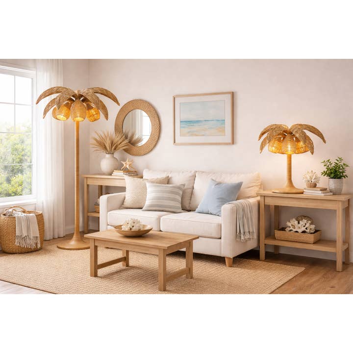 Palmora Grande Woven Table Lamp