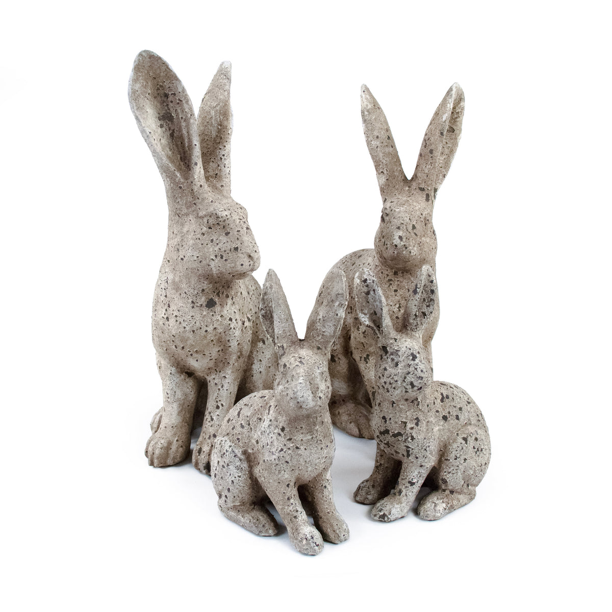 Rustic Resin Rabbit Figurine