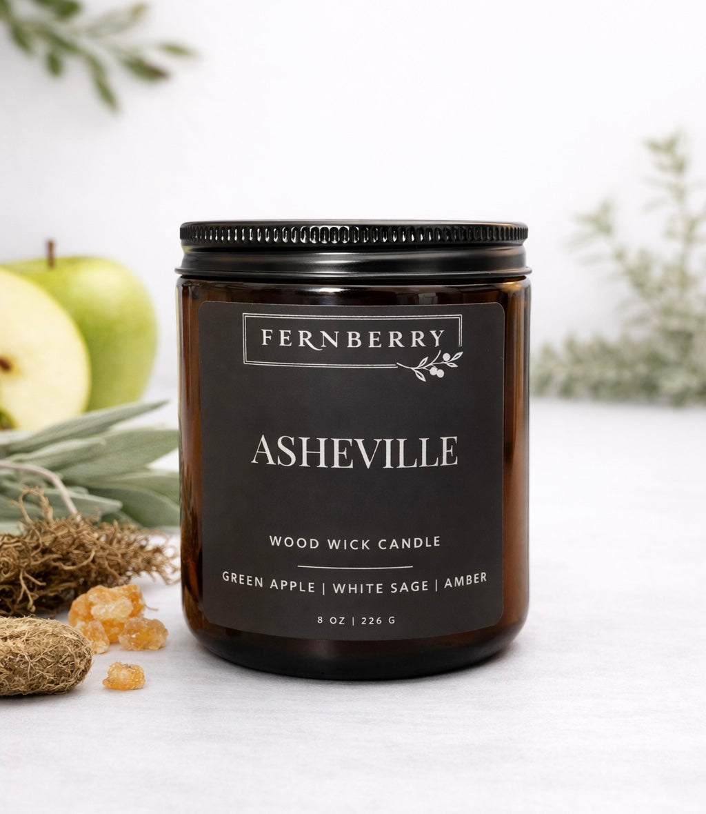 Asheville- 8oz Wood Wick Candle