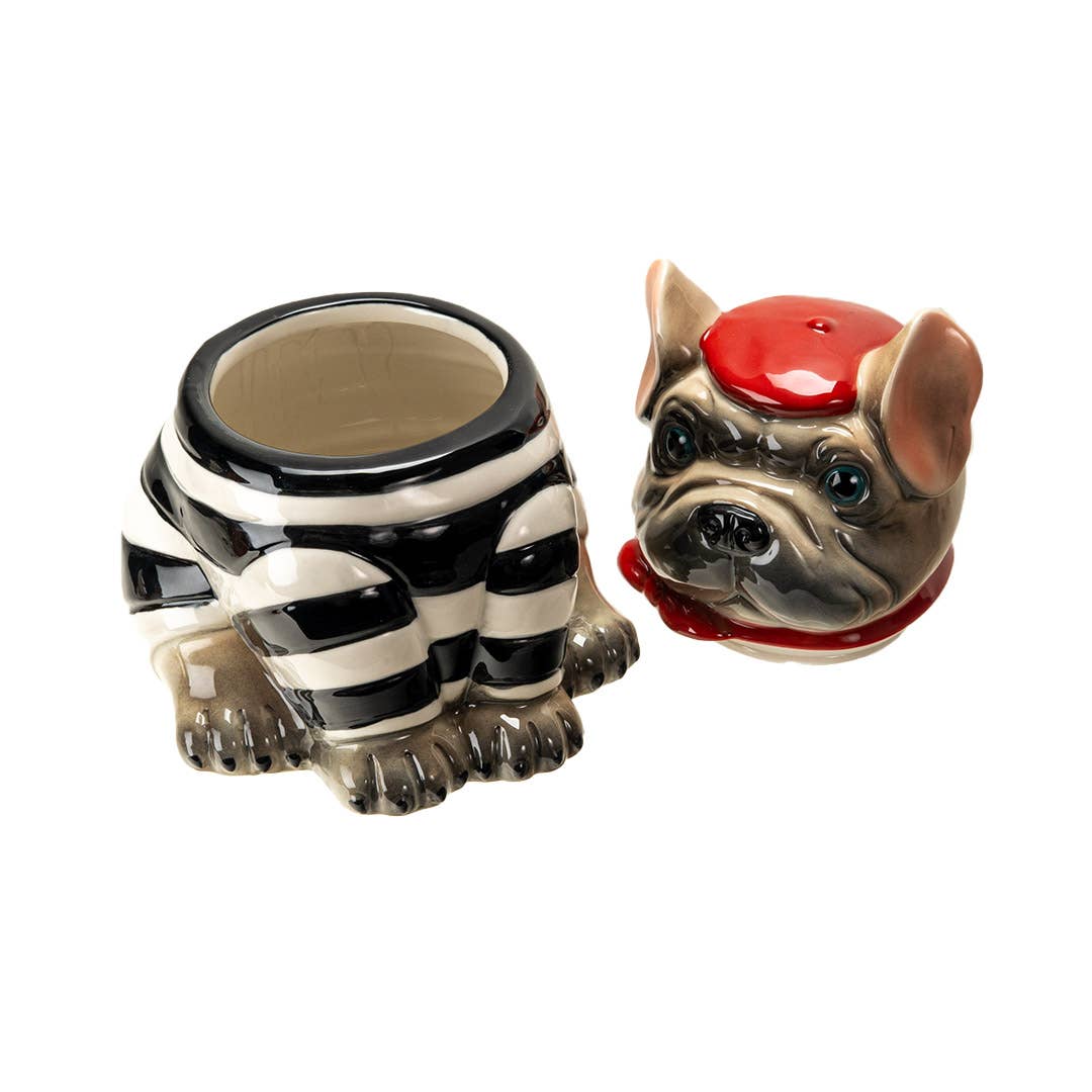 Biscuit the Bad Boy Frenchie Cookie Jar