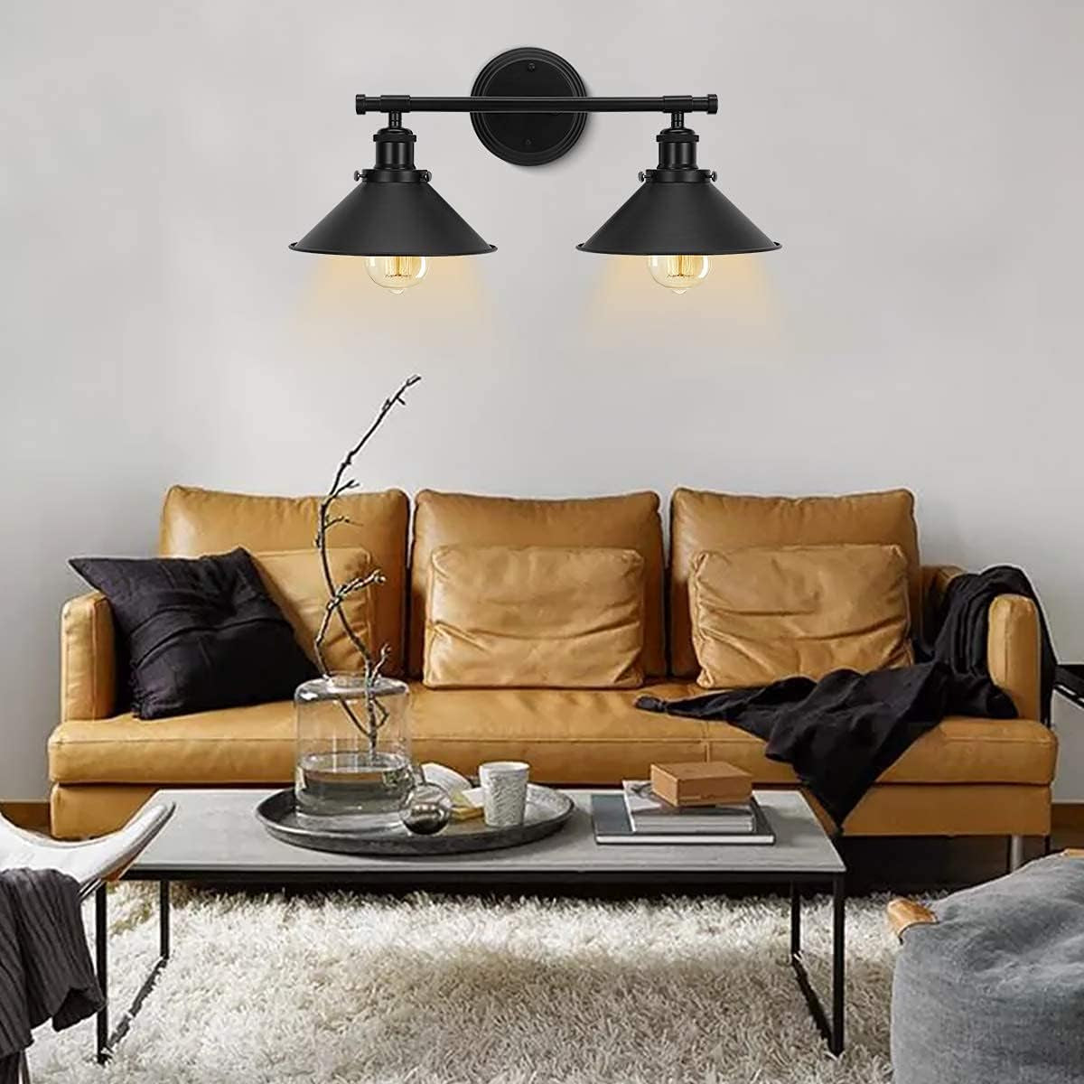 2-3 Matte Black Wall Sconce