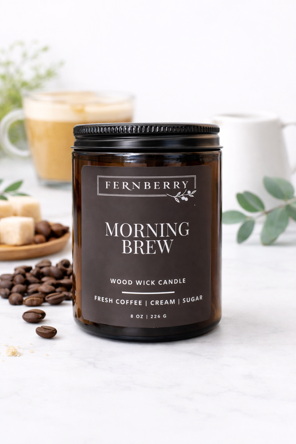 Morning Brew- 8oz Wood Wick Candle