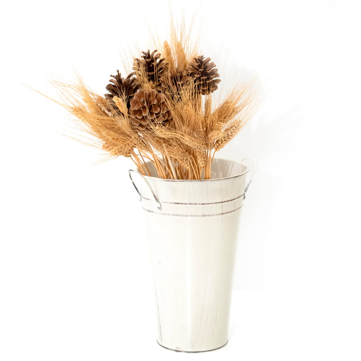 Wheat and Pinecone Rustic Bouquet