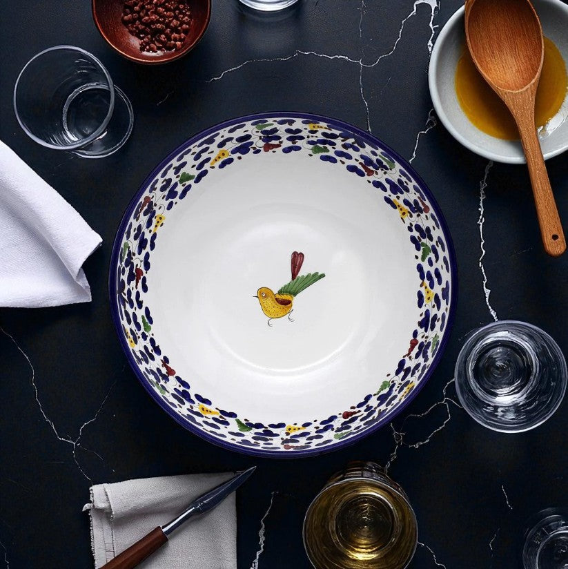 ARABESCO BLUE DERUTA: Coppetta/Piatto fondo per insalata/pasta