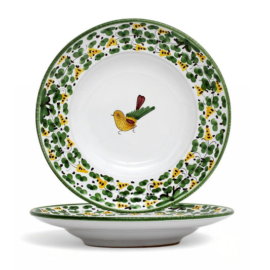 ARABESCO VERDE DERUTA: Piatto fondo a tesa per pasta