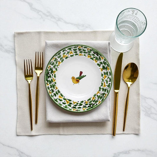 ARABESCO VERDE DERUTA: Piatto fondo a tesa per pasta