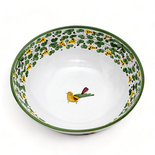 ARABESCO VERDE DERUTA: Piatto fondo da portata per insalata/pasta