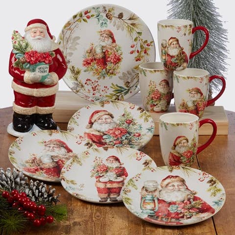 A Christmas Story Santa Dessert Plate 9" - Set of Four