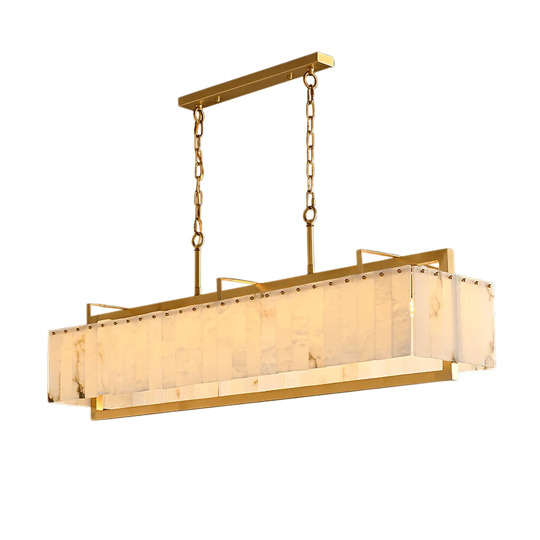 Alabaster Panel Chandelier