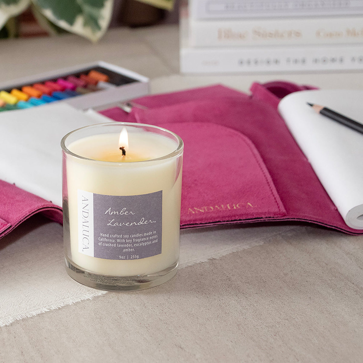 Amber Lavender 9oz Candle