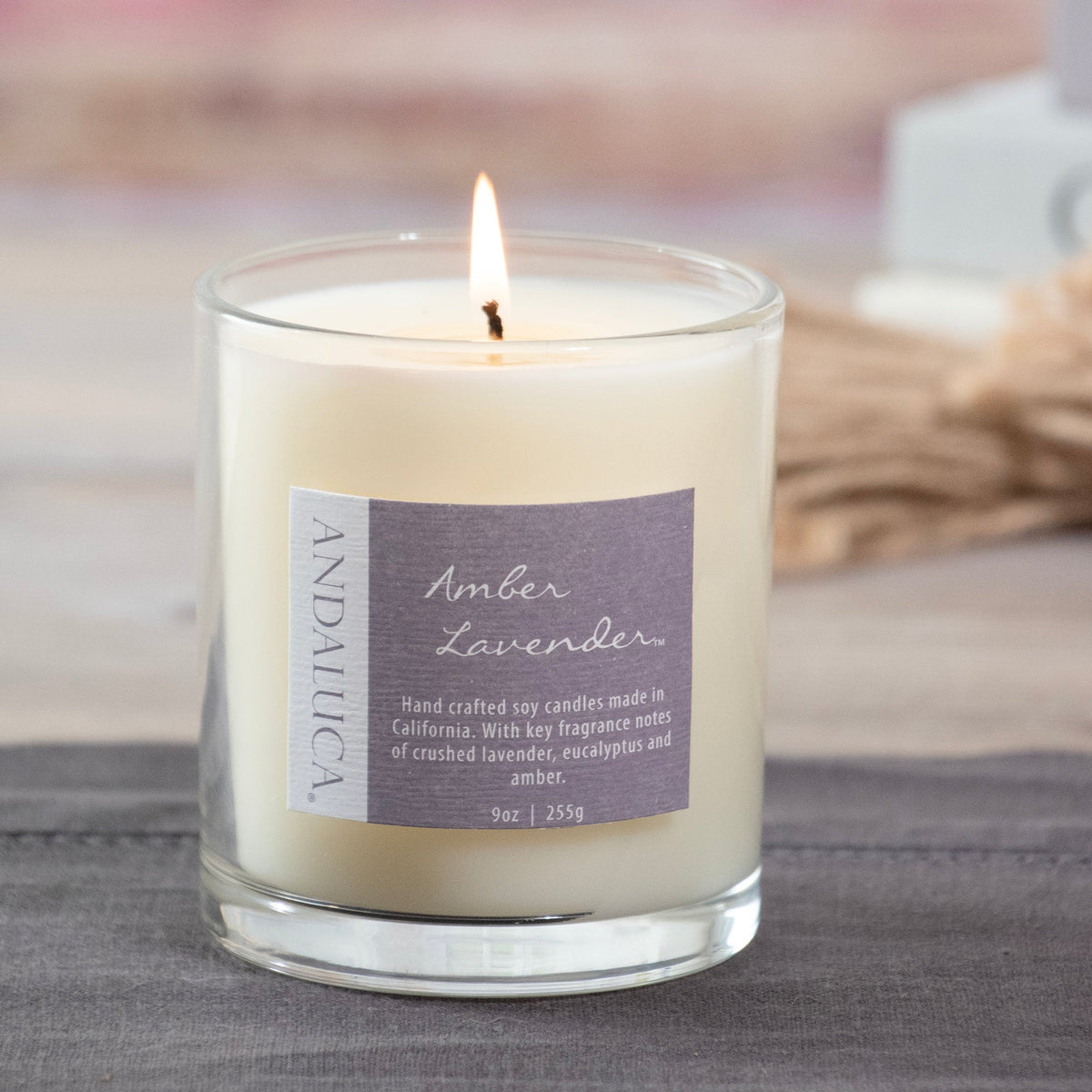 Amber Lavender 9oz Candle