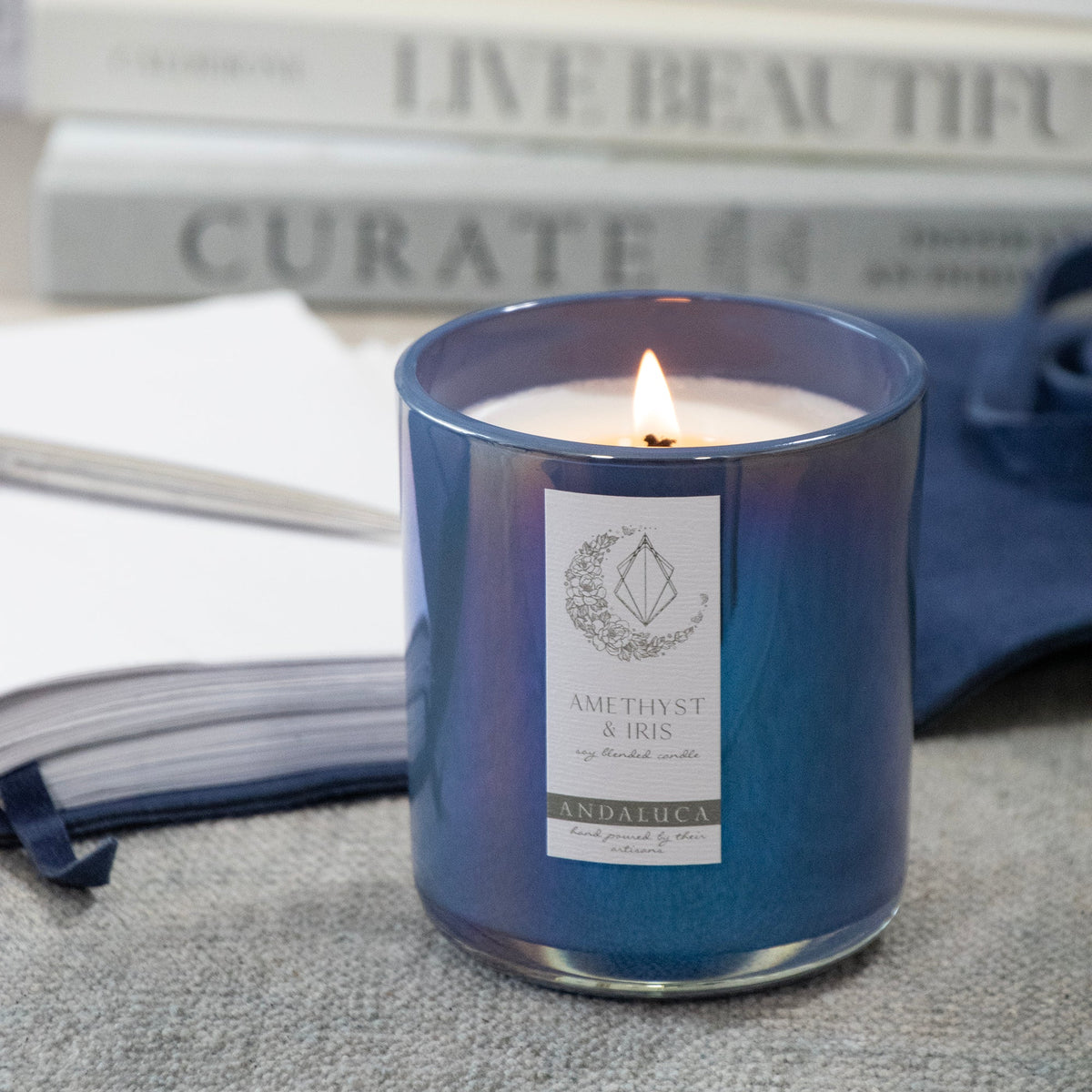 Amethyst & Iris 12 oz Soy Blend Candle