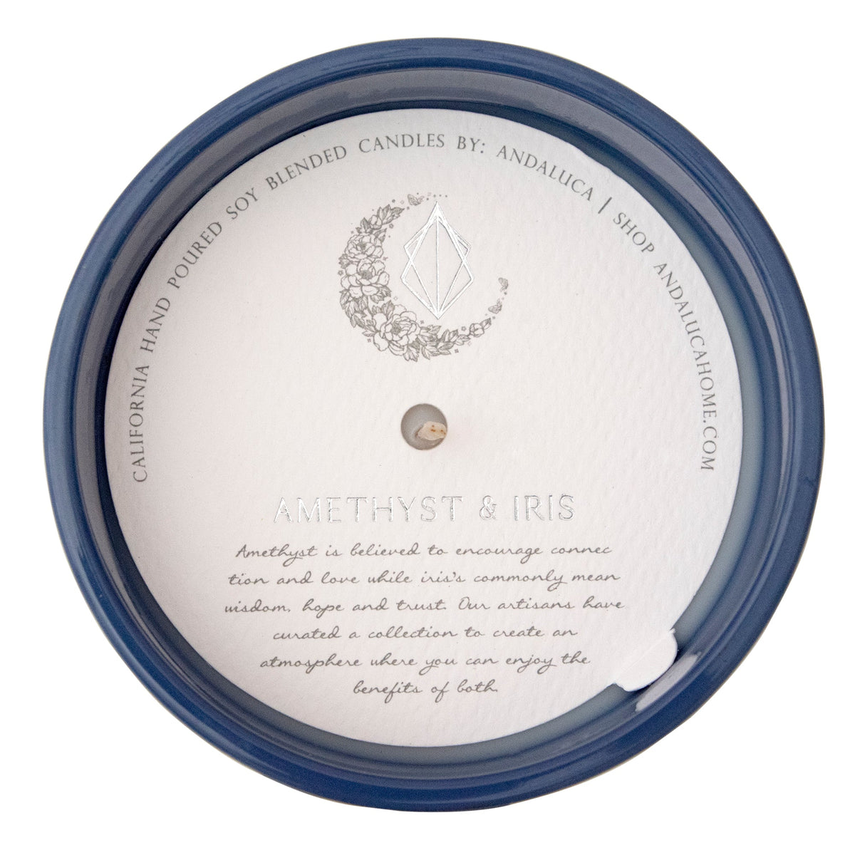 Amethyst & Iris 12 oz Soy Blend Candle