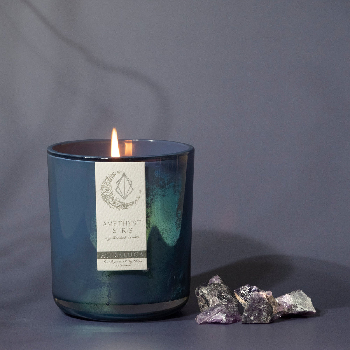 Amethyst & Iris 12 oz Soy Blend Candle