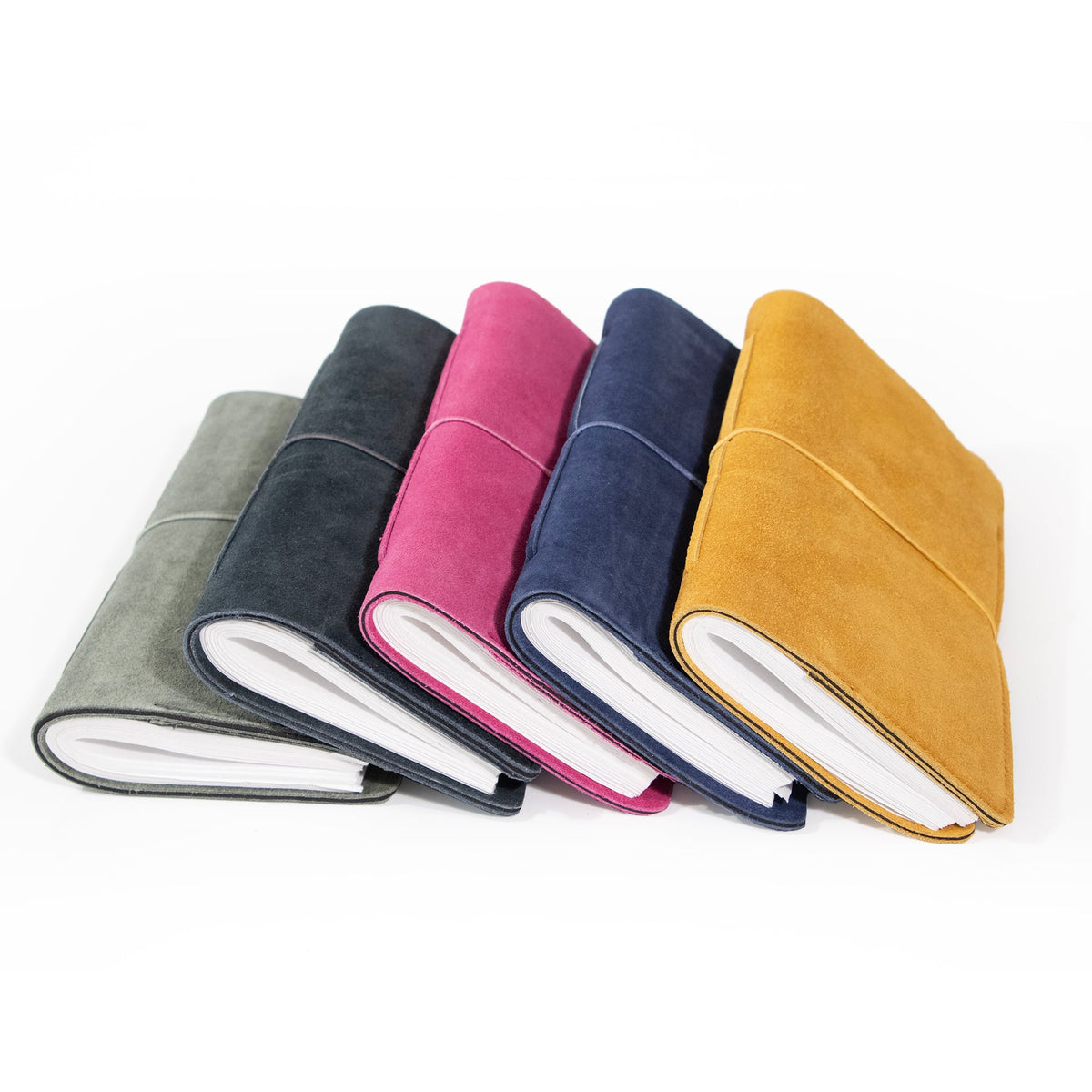 Royal Blue Suede Journal W/ Organic Cotton Paper:  Small
