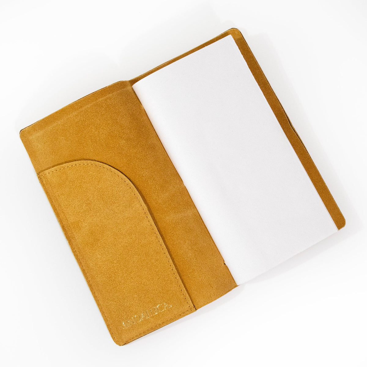 Dijon Yellow Suede Journal W/ Organic Cotton Paper:  Small