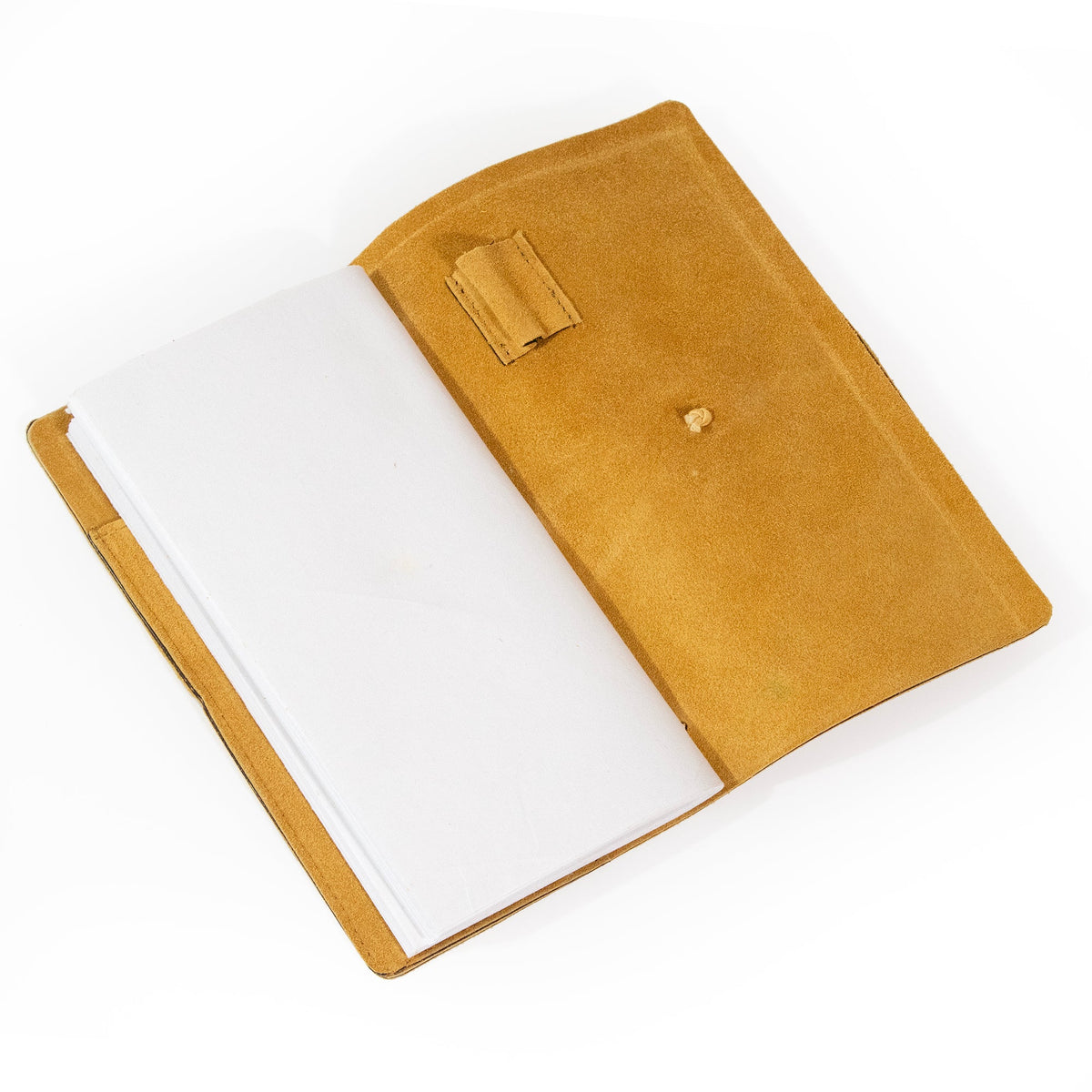 Dijon Yellow Suede Journal W/ Organic Cotton Paper:  Small