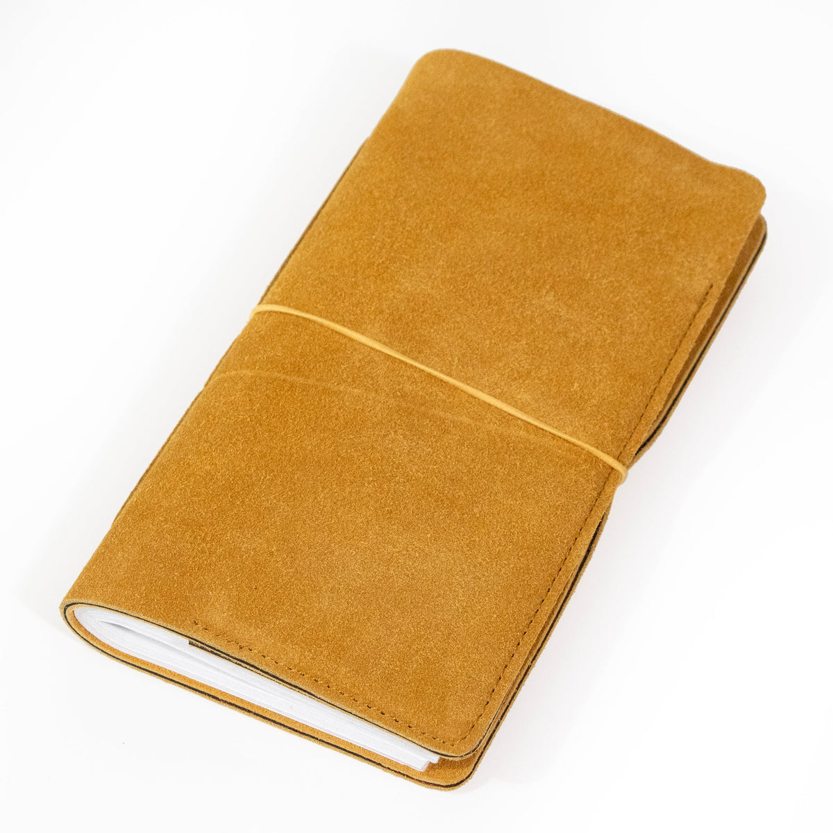 Dijon Yellow Suede Journal W/ Organic Cotton Paper:  Small