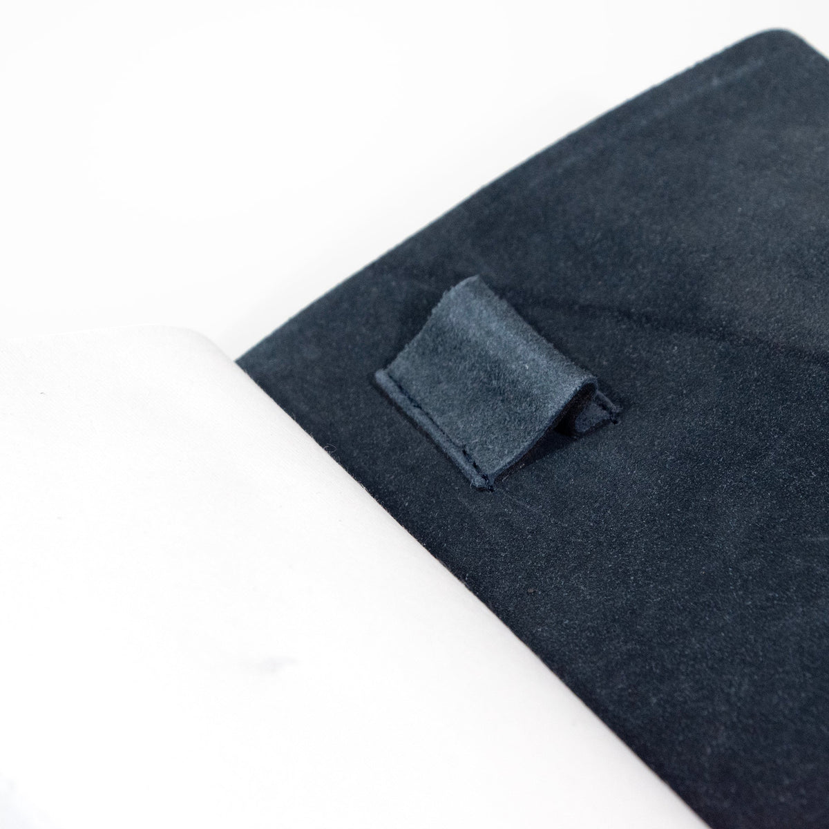 Grey Blue Suede Journal W/ Organic Cotton Paper:  Small