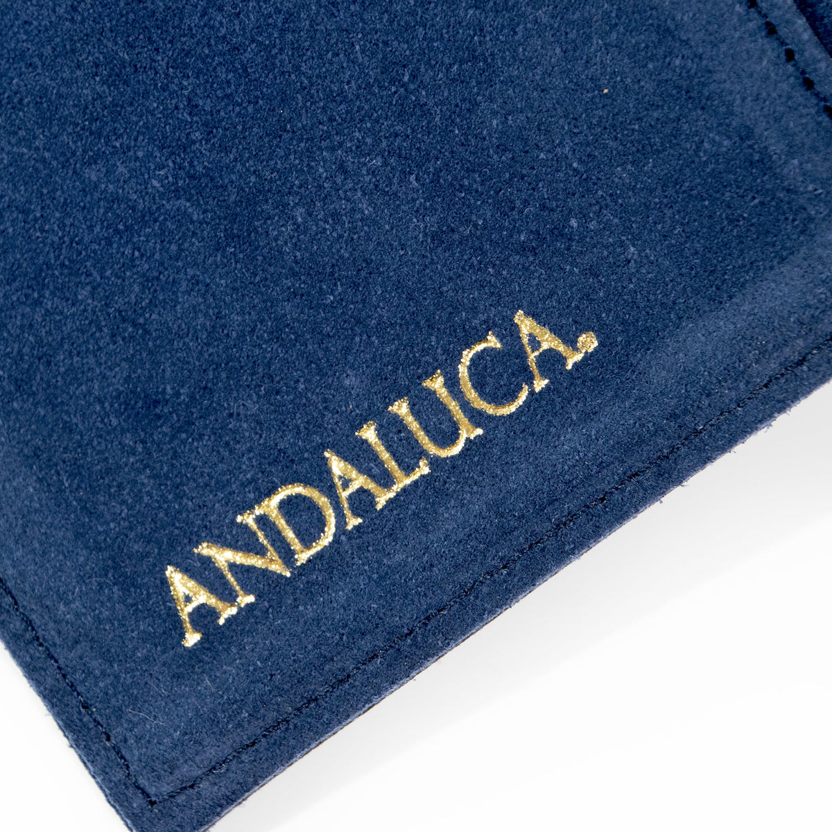 Royal Blue Suede Journal w/ Organic Cotton Paper: Large