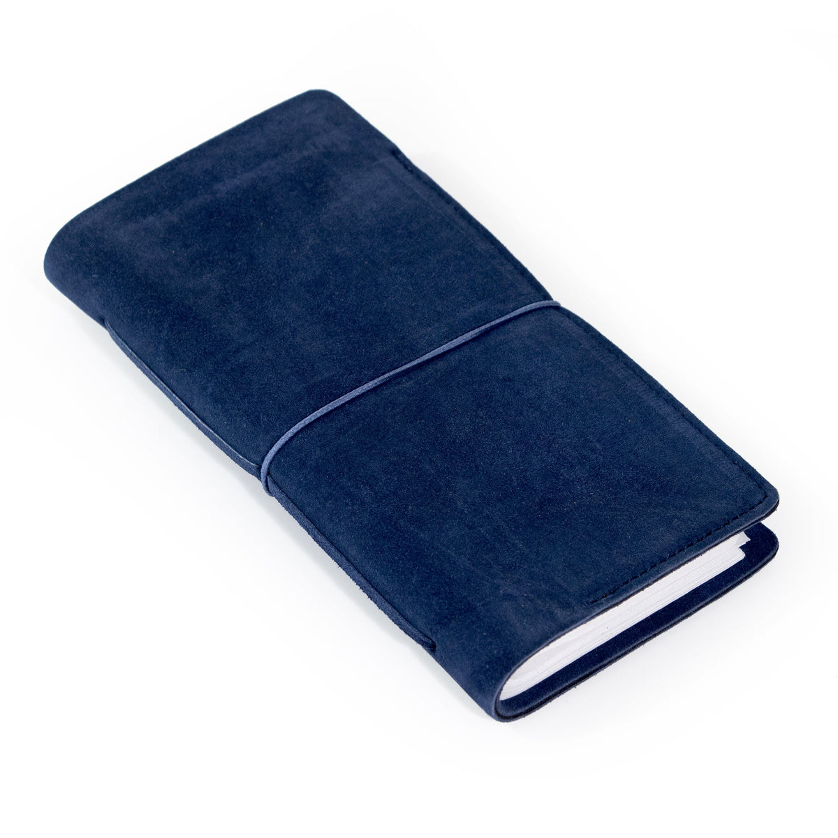 Royal Blue Suede Journal W/ Organic Cotton Paper:  Small