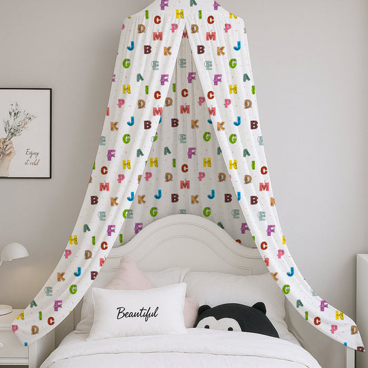 Animal-Alphabet Printed Canopy