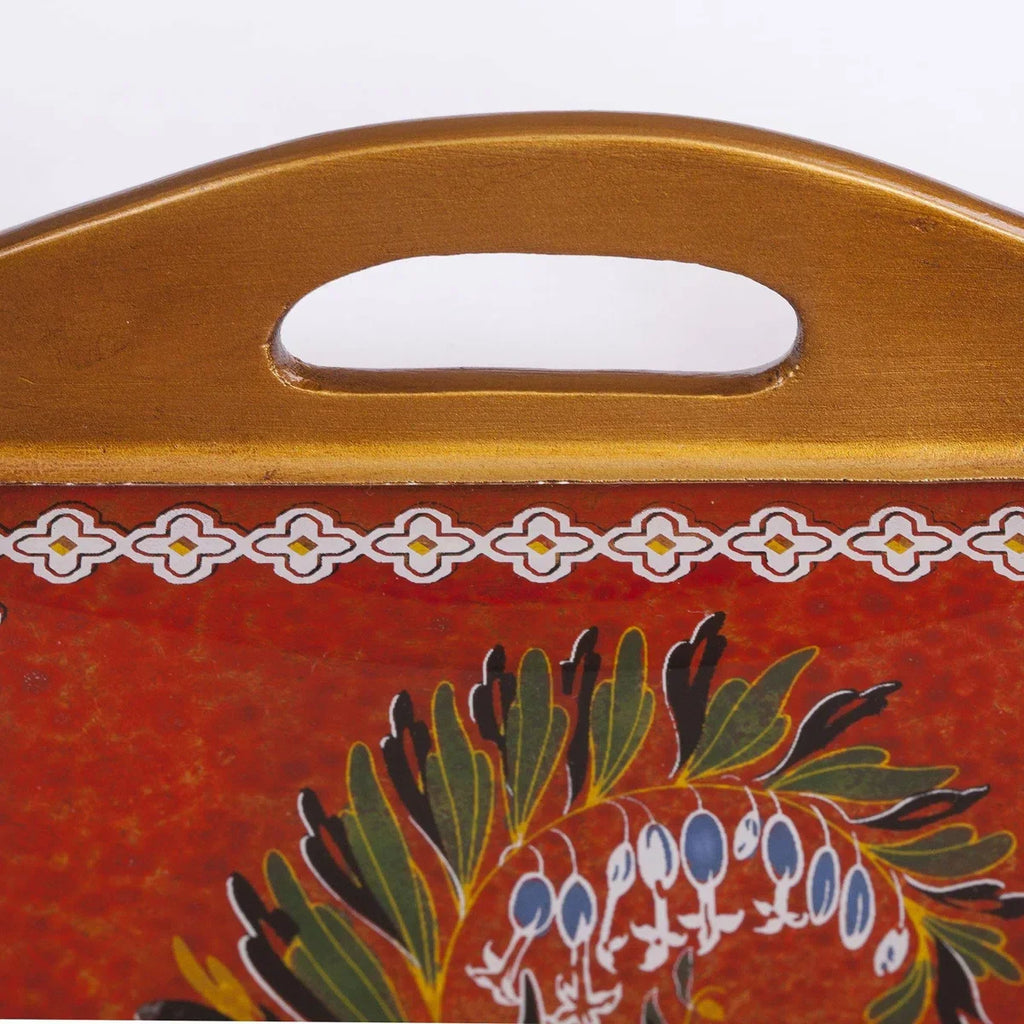 Arequipa Jardin Rouge Rectangular Tray