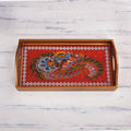 Arequipa Jardin Rouge Rectangular Tray
