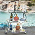 Monaco Three-Tier Mobile Bar Cart