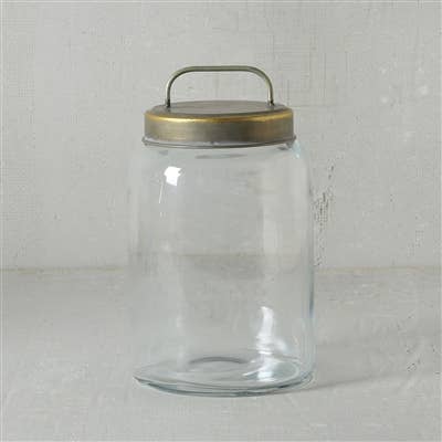 Archer Glass Canister with Metal Lid - Three Sizes