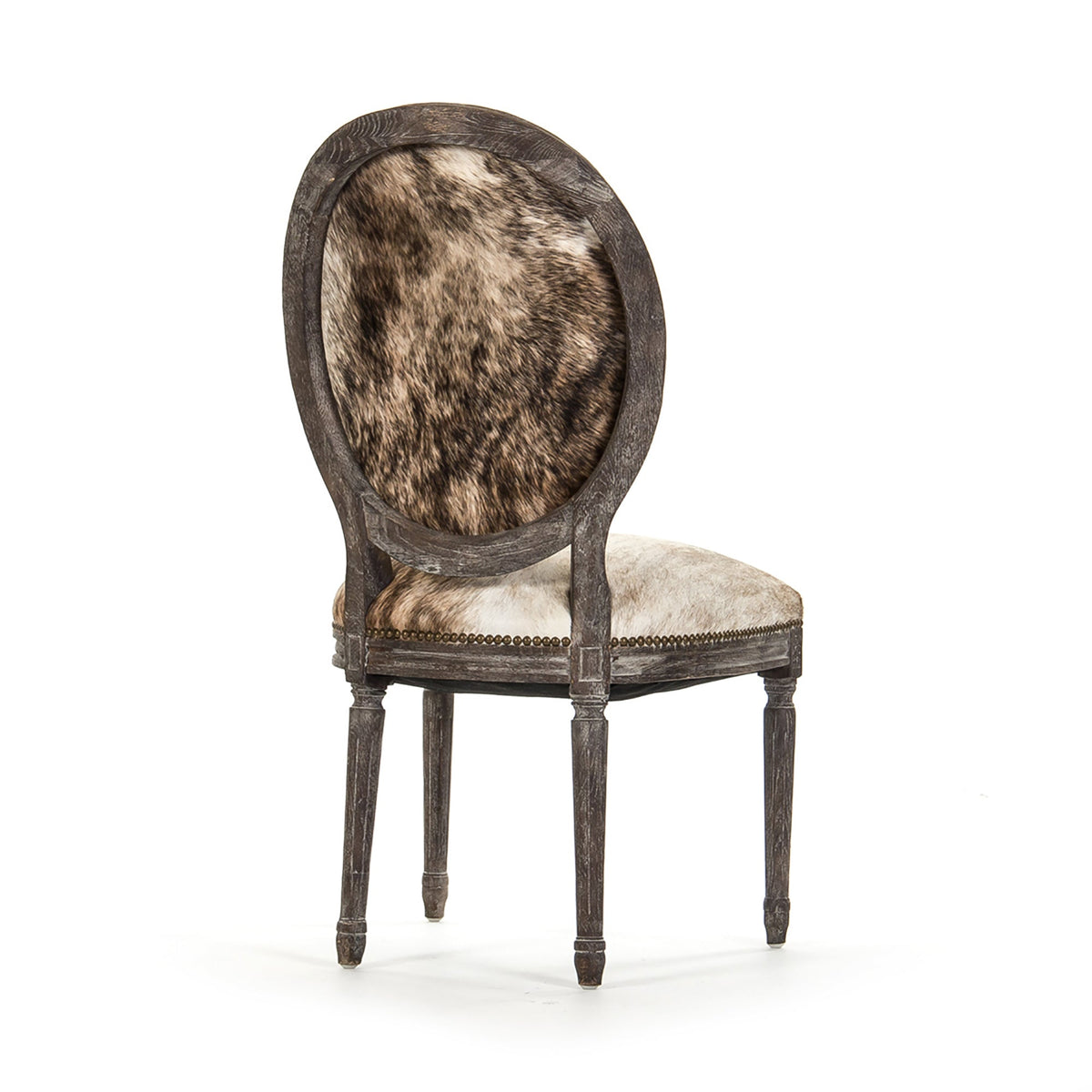 Medallion Cowhide Side Chair