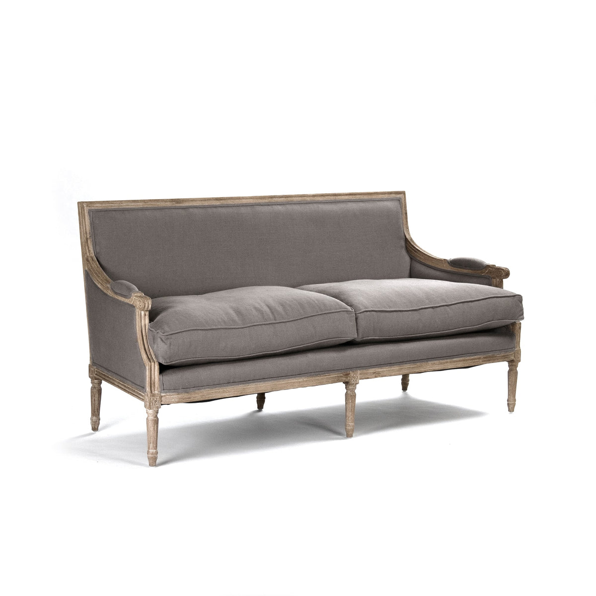 Louis Warm Taupe Linen Sofa