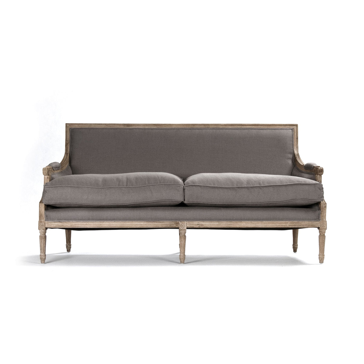 Louis Warm Taupe Linen Sofa