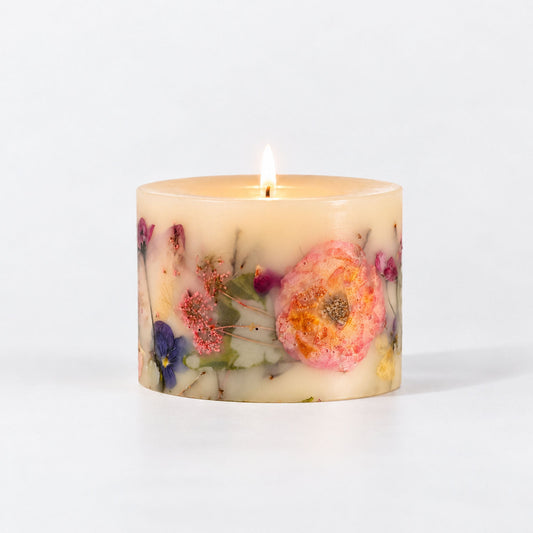 Candela botanica piccola - Legno di rosa tenue