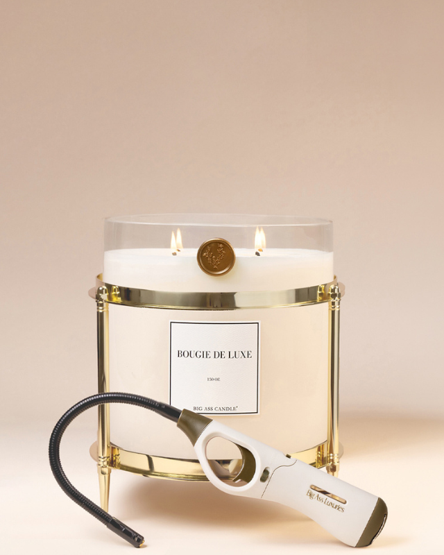Big Ass Candle Holder & Long Ass Lighter Bundle