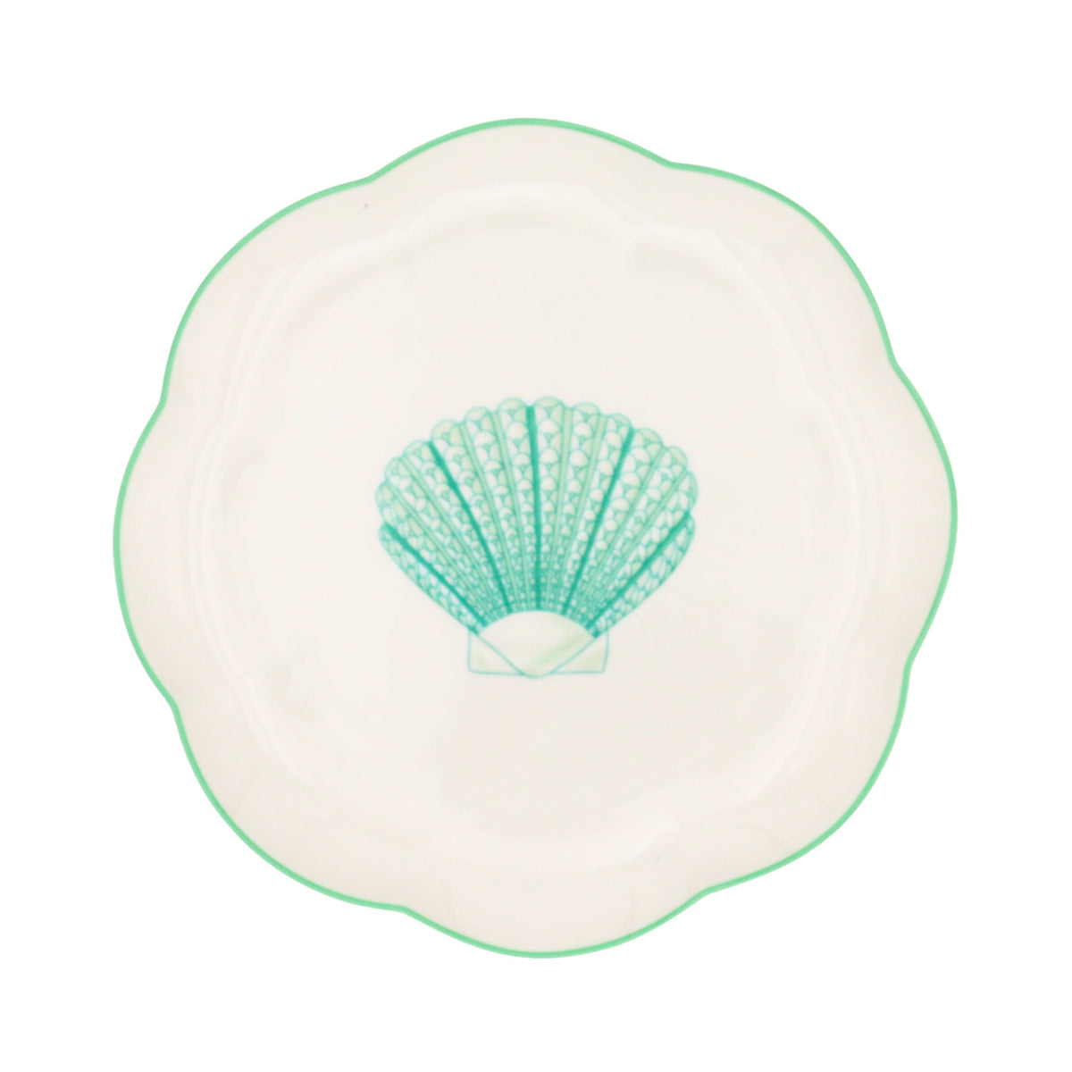 Balearic Blu Scalloped Ceramic Starter Plates – Case of 12 (+3 Bonus Plates)