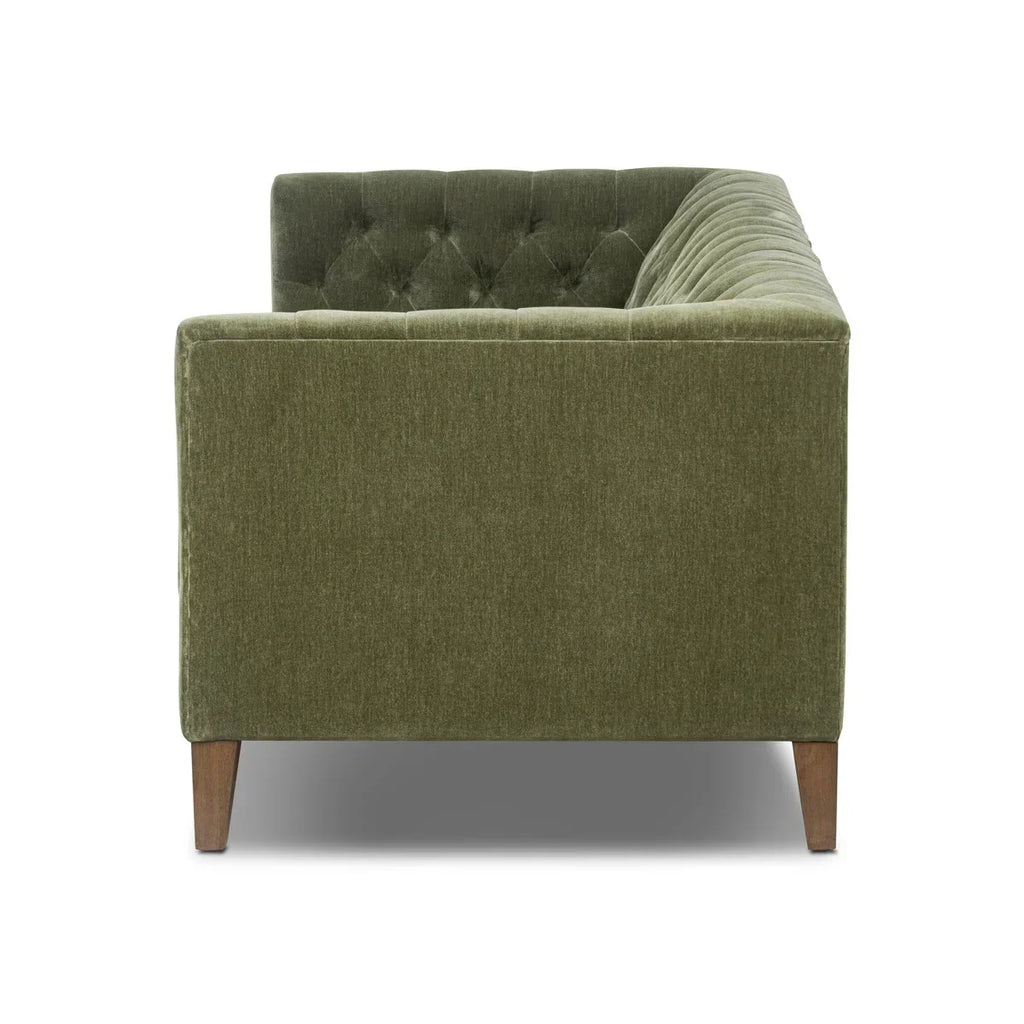 Verona Grand Tufted Chesterfield Velvet Sofa – 96"